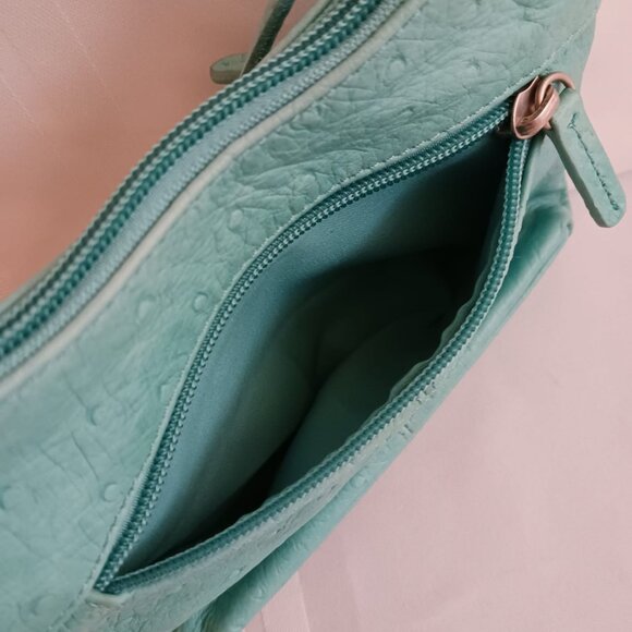Stone Mountain Leather Teal Purse - Picture 8 of 10